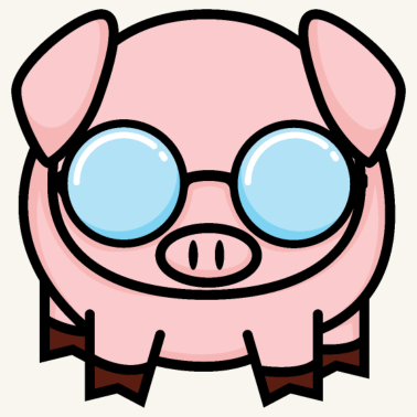 Motiv Schweinchen mit Sehschwäche