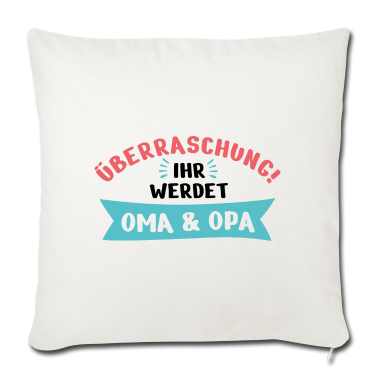 Geschenke für Oma und Opa Kissenbezug - Überraschung, ihr werdet Oma und Opa - Großeltern