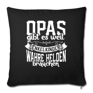 Geschenke für Oma und Opa Kissenbezug - Opa der Held Geschenk Enkel Oma Familie