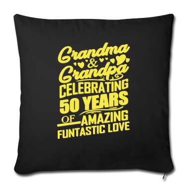 Geschenke für Oma und Opa Kissenbezug - Gold Hochzeitstag Oma und Opa