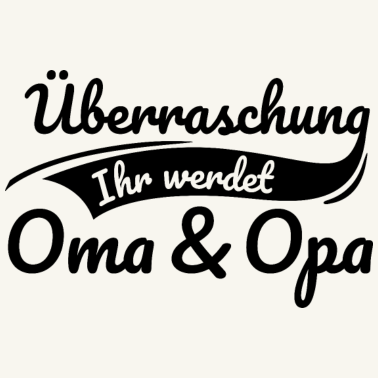 Motiv Überraschung, ihr werdet Oma und Opa - Großeltern