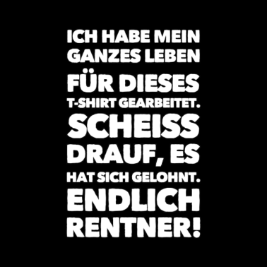 Motiv Rentner T-Shirts Opa Oma Rente Ruhestand Geschenke