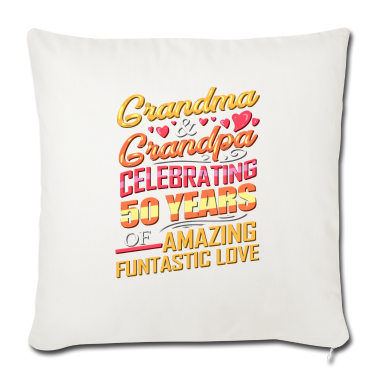 Geschenke für Oma und Opa Kissenbezug - 50. Jahrestag Oma und Opa feiern