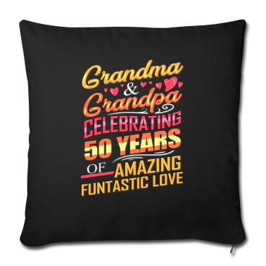 Geschenke für Oma und Opa Kissenbezug - 50. Jahrestag Oma und Opa feiern