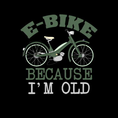 Motiv E-Bike Shirt & Geschenk Rentner