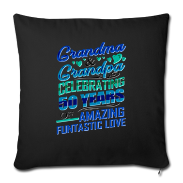 Geschenke für Oma und Opa Kissenbezug - Gold Hochzeitstag Oma und Opa