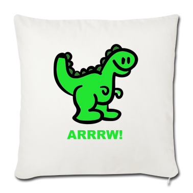 Geschenke für Oma und Opa Kissenbezug - kleiner Dino Grün Dunkelgrün Süß cooles Geschenk