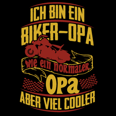 Motiv Cooler Biker Opa Geschenk Oma Motorrad