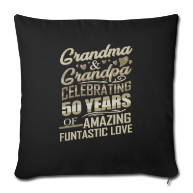 Geschenke für Oma und Opa Kissenbezug - Gold Hochzeitstag Oma und Opa