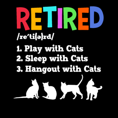 Motiv Katze Rente Geschenk Katzenliebhaber