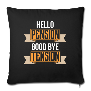 Geschenke für Oma und Opa Kissenbezug - Hallo Ruhestand Tschüss Stress Geschenk