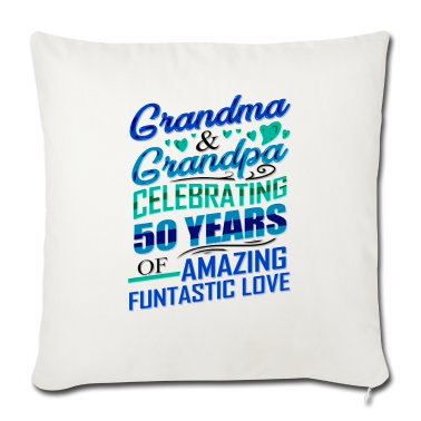 Geschenke für Oma und Opa Kissenbezug - Gold Hochzeitstag Oma und Opa