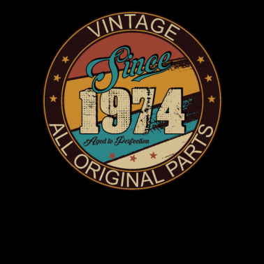 Motiv Vintage Geburtstag Jahrgang 1974 retro