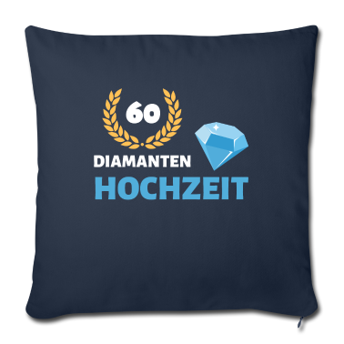 Geschenke für Oma und Opa Kissenbezug - Diamantenhochzeit 60 Jahre Hochzeitstag Jubiläum