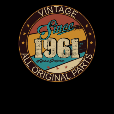 Motiv Vintage Geburtstag Jahrgang 1961 retro