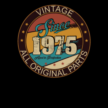 Motiv Vintage Geburtstag Jahrgang 1975 retro