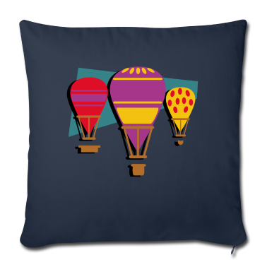 Geschenke für Oma und Opa Kissenbezug - Ballonfahrt fliegen im Himmel mit Wolken Shirt