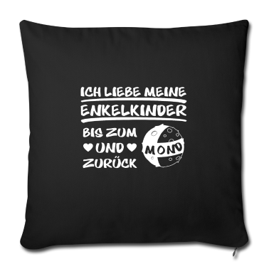 Geschenke für Oma und Opa Kissenbezug - Ich liebe meine Enkelkinder bis zum Mond Shirt