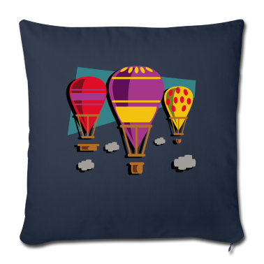 Geschenke für Oma und Opa Kissenbezug - Ballonfahrt fliegen im Himmel mit Wolken Shirt