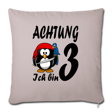 Geschenke für Oma und Opa Kissenbezug - Geburtstag 3 Pirat Kind Geschenk Mama Papa Oma Opa