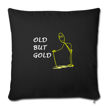 Geschenke für Oma und Opa Kissenbezug - old but gold, alt, rentner, rücken, gehstock