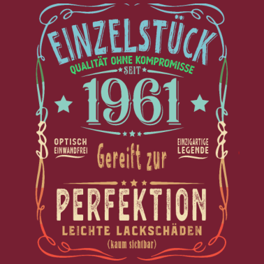 Motiv Einzelstück 1961 Geschenk Herren und Damen