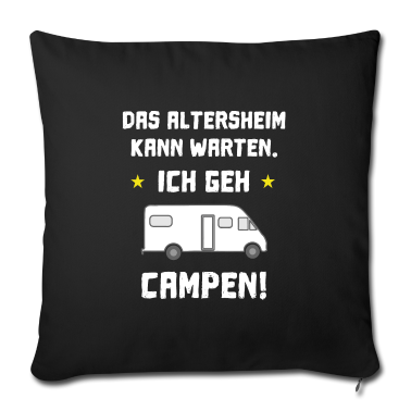 Geschenke für Oma und Opa Kissenbezug - das Altersheim kann warten