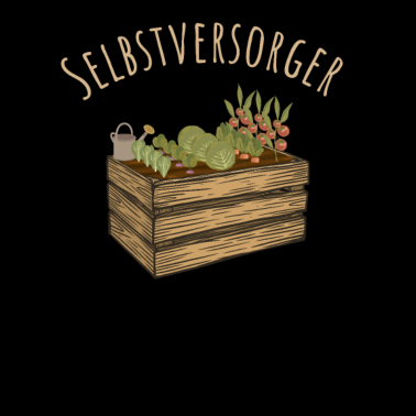 Motiv Selbstversorger am Hochbeet Gemüse Gärtner