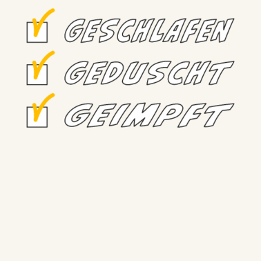 Motiv GESCHLAFEN GEDUSCHT GEIMPFT