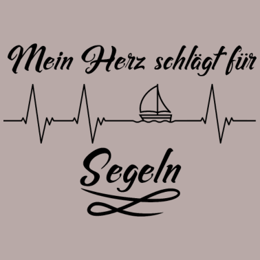 Motiv Mein Herz schlägt für Segeln - mit Segelboot