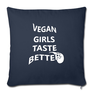 Geschenke für Oma und Opa Kissenbezug - Vegane Frau Freundin Vegetarisch Geschenk Nahrung