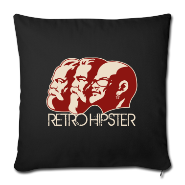 Geschenke für Oma und Opa Kissenbezug - RetroHipster (Marx-Engels-Lenin-Edition)
