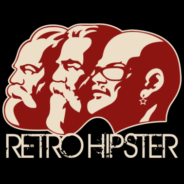 Motiv RetroHipster (Marx-Engels-Lenin-Edition)