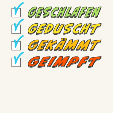 Motiv GESCHLAFEN GEDUSCHT GEKÄMMT GEIMPFT