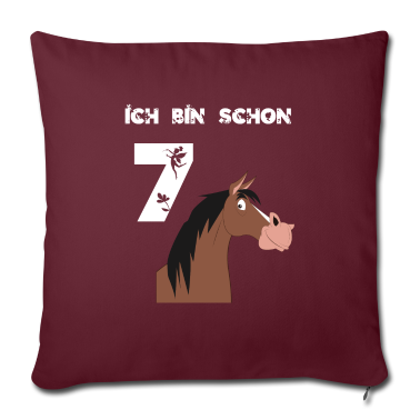Geschenke für Oma und Opa Kissenbezug - Pferdchen 7. Kindergeburtstag Mädchen Geschenk