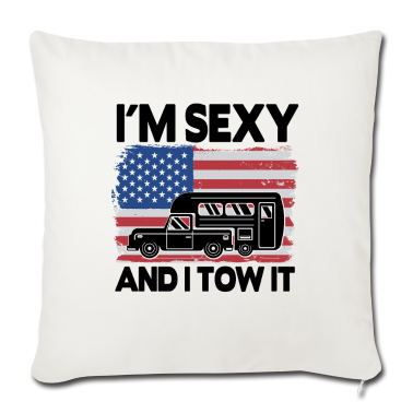 Geschenke für Oma und Opa Kissenbezug - Camping Spruch Lustig Camper Wohnwagen USA