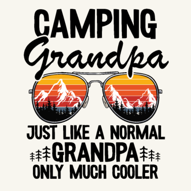 Motiv Camping Opa Camper Großvater Vatertag Wohnwagen