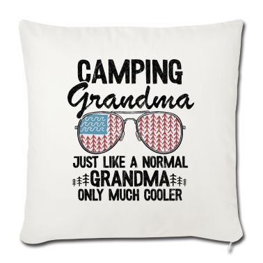 Geschenke für Oma und Opa Kissenbezug - Camping Oma Camper Großmutter Vatertag Wohnwagen