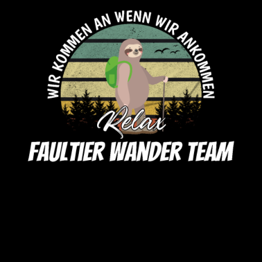Motiv Faultier Sloth Wanderung Team Entspannung Geschenk