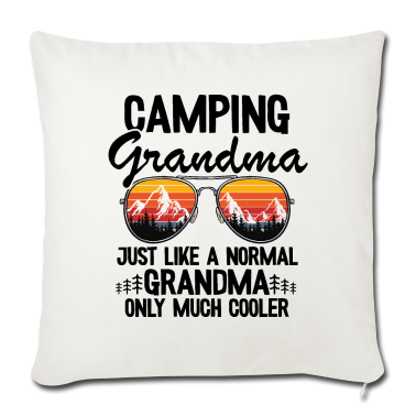 Geschenke für Oma und Opa Kissenbezug - Camping Oma Camper Großmutter Vatertag Wohnwagen