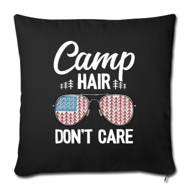 Geschenke für Oma und Opa Kissenbezug - Camping Frisur Egal Camper Geschenk Wohnwagen