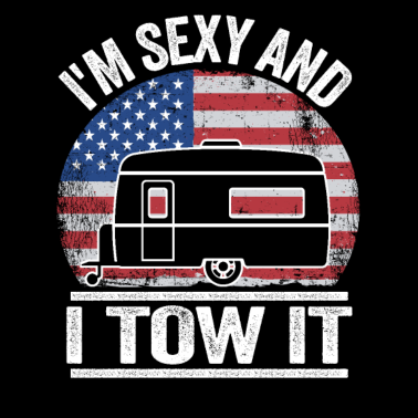 Motiv Camping Spruch Lustig Camper Wohnwagen USA