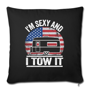 Geschenke für Oma und Opa Kissenbezug - Camping Spruch Lustig Camper Wohnwagen USA