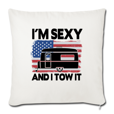 Geschenke für Oma und Opa Kissenbezug - Camping Spruch Lustig Camper Wohnwagen USA