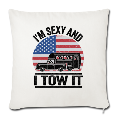 Geschenke für Oma und Opa Kissenbezug - Camping Spruch Lustig Camper Wohnwagen USA