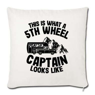 Geschenke für Oma und Opa Kissenbezug - 5th Wheel Kapitän Camping Papa Camper Fifth