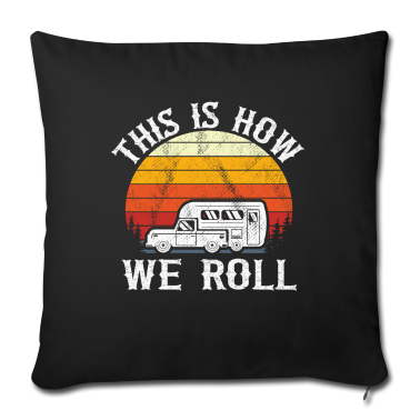 Geschenke für Oma und Opa Kissenbezug - Camper Geschenk 5th Wheel Wohnwagen Lustig Camping