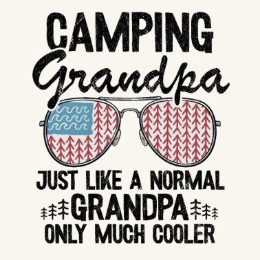 Motiv Camping Opa Camper Großvater Vatertag Wohnwagen