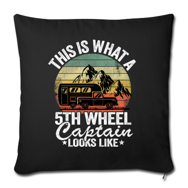 Geschenke für Oma und Opa Kissenbezug - 5th Wheel Kapitän Camping Papa Camper Fifth
