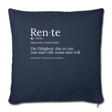 Geschenke für Oma und Opa Kissenbezug - Rente lustige Sprüche Pension Abschiedsgeschenk